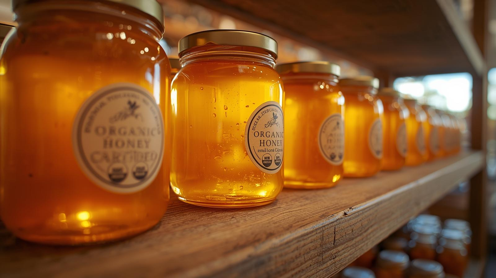 Organic honey jars with certification labels demonstrating organic honey standards every conscious consumer must know.